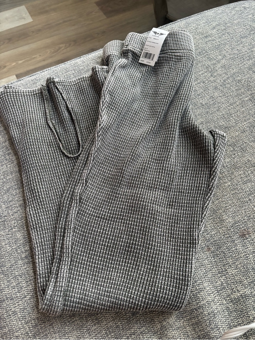 Hard Tail Gray Waffle Knit Leggings